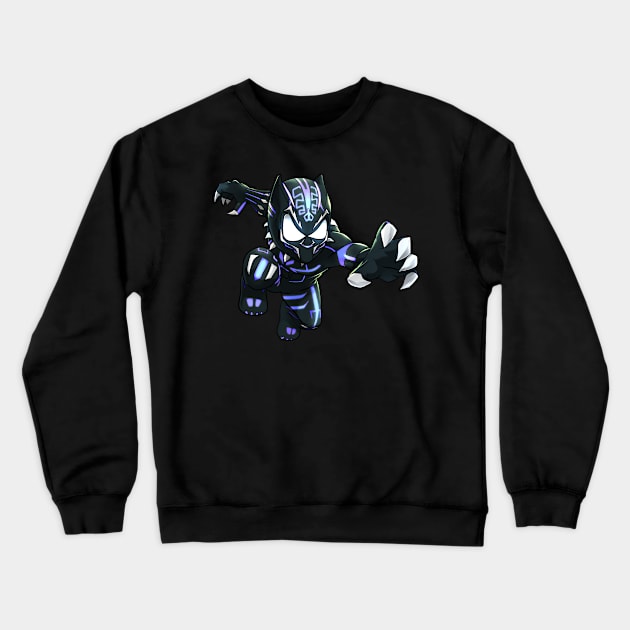 Black Panther Crewneck Sweatshirt by BlazeManga